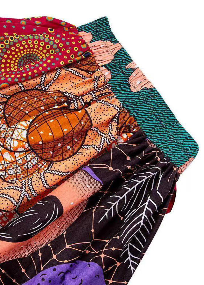 Style Print Cotton Straight Skirt Fall