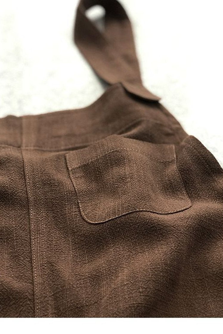 Linen Jumpsuits Overalls Pants With Pockets Linen Harem Pants