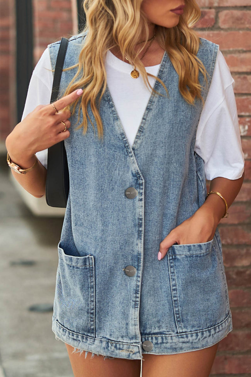 Button-down Denim Jacket