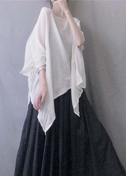 White O-neck Top Summer