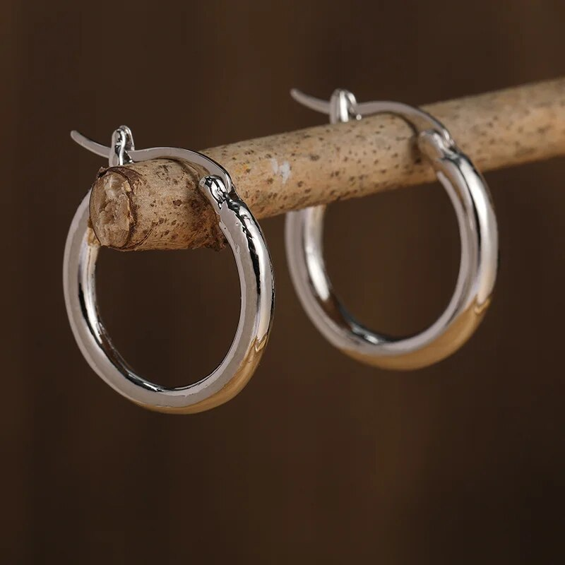 Gold & Silver Hoop Earrings