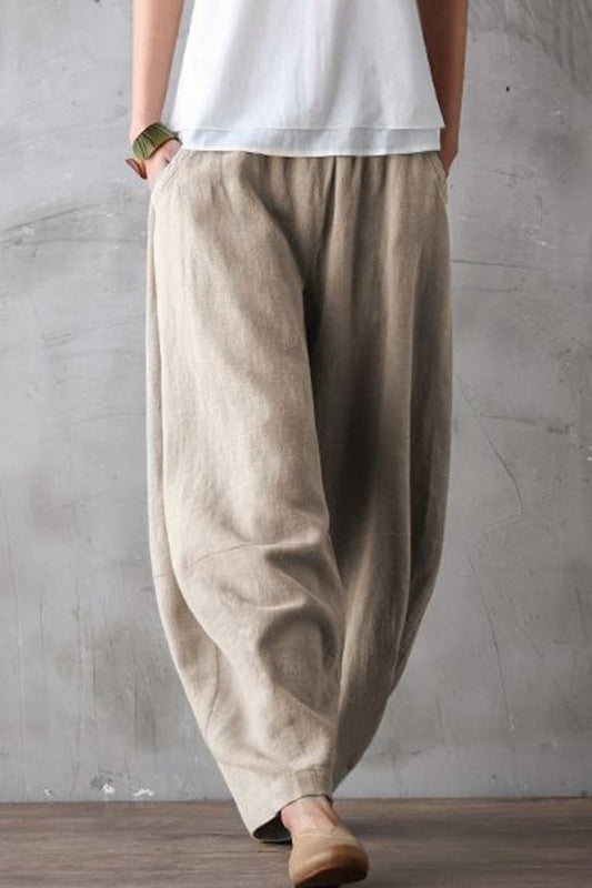 Summer Loose Cotton Linen Pants Trousers