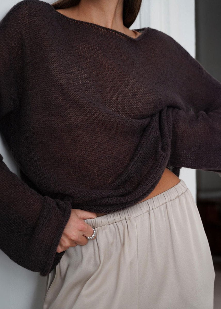 A Vintage Style Sweater with Delicate Timeless Details