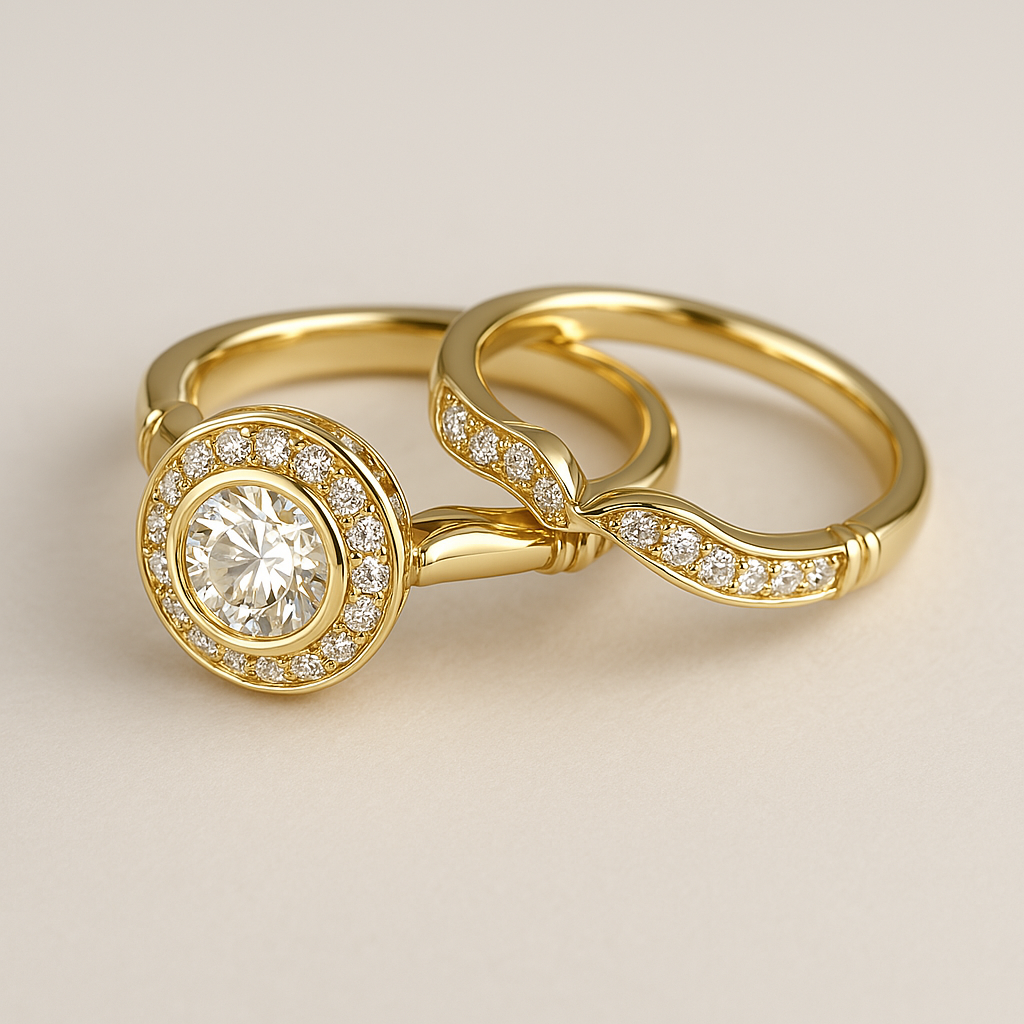 Gold & Zirconia Ring Pack