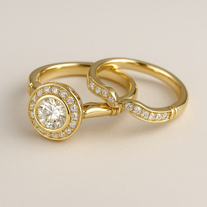 Gold & Zirconia Ring Pack