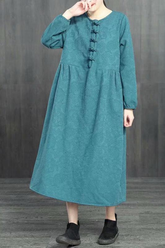 Loose Cotton Linen Brushed Dresses