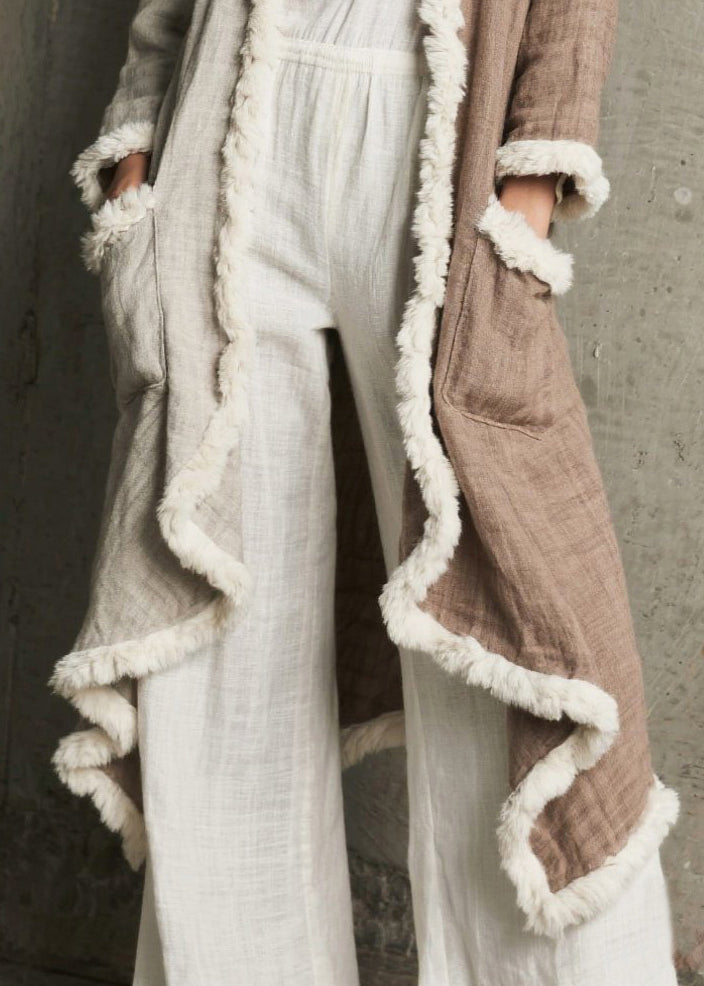 Colorblock Asymmetrical Patchwork Pcokets Cardigan Spring