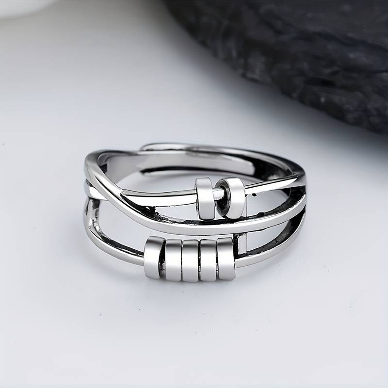 Silver Tree Layer Ring