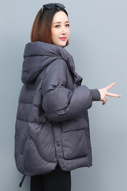 - Winter New Loose Cotton Down Jacket