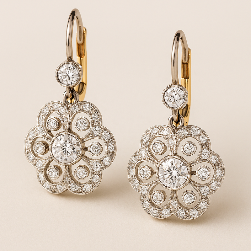 Crystal Mandala Earrings