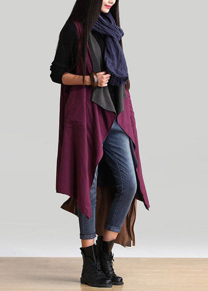 Loose V Neck Wear on Both Sides Long Cardigans Spring