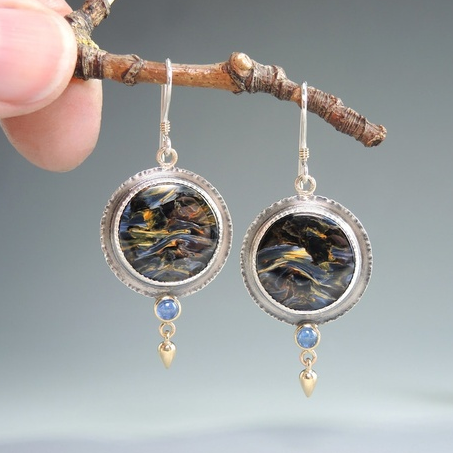Black Stone Earrings