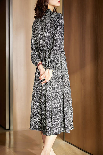 -retro Simple Chiffon Dress