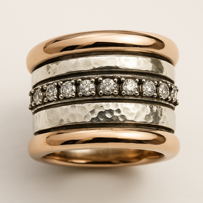 Layered Thick Gold Ring