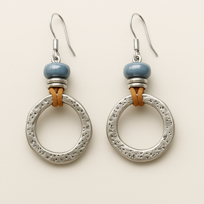 Silver Circle Earrings