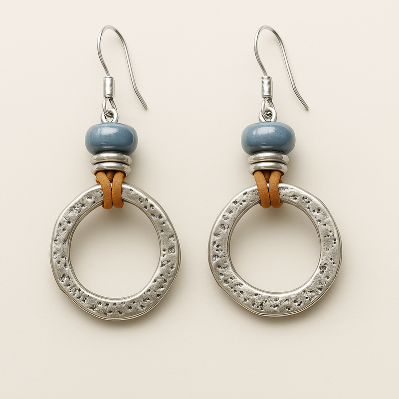 Silver Circle Earrings