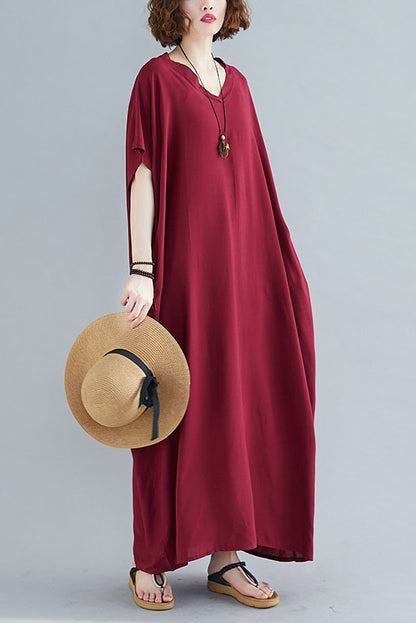 -new Style Short Sleeve Maxi Dress