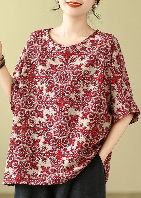 Black Print T Shirt Summer