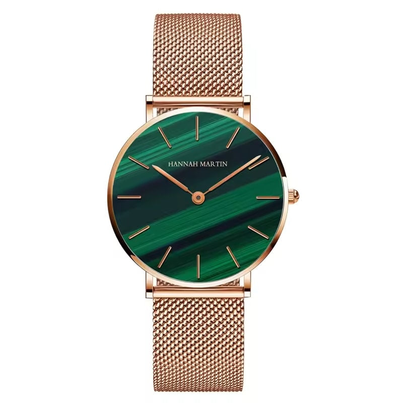 Rose Gold Wristwatch Featuring Quartz Movement