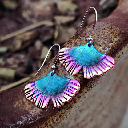 Blue Butterfly Earrings in Sterling Silver