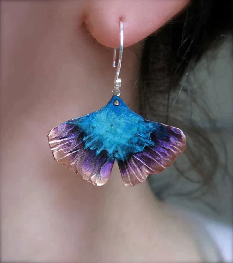 Blue Butterfly Earrings in Sterling Silver