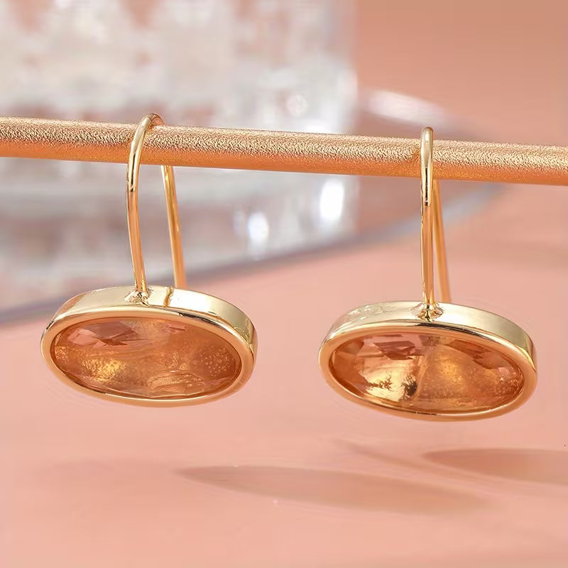 Golden Dangle Earrings