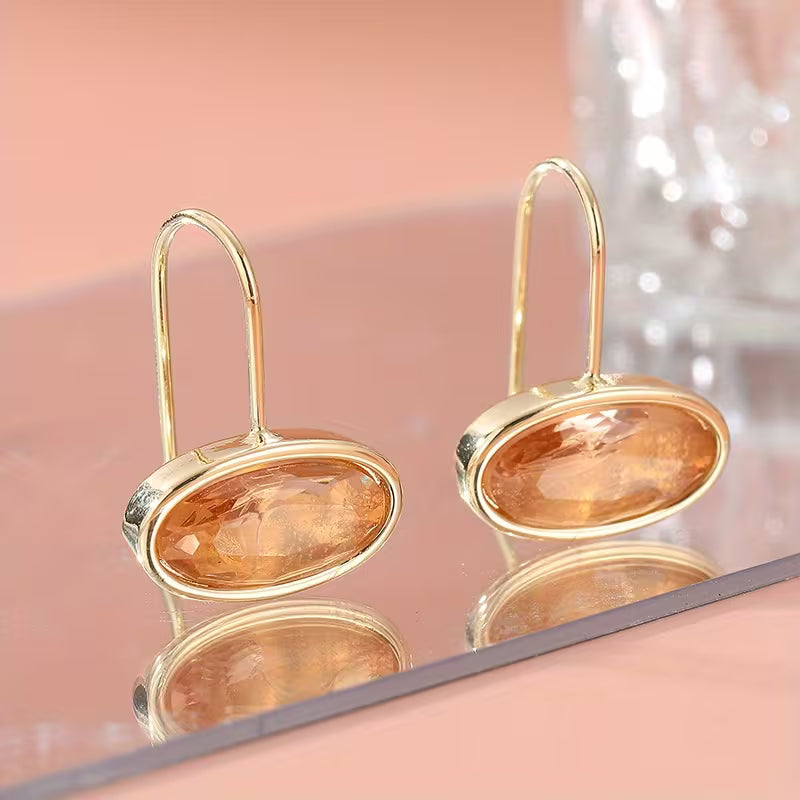 Golden Dangle Earrings