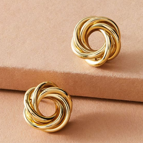 Golden Spiral Earrings