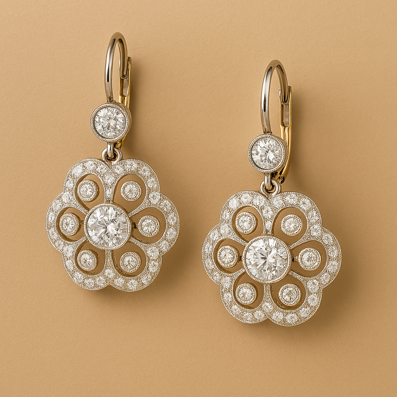 Crystal Mandala Earrings