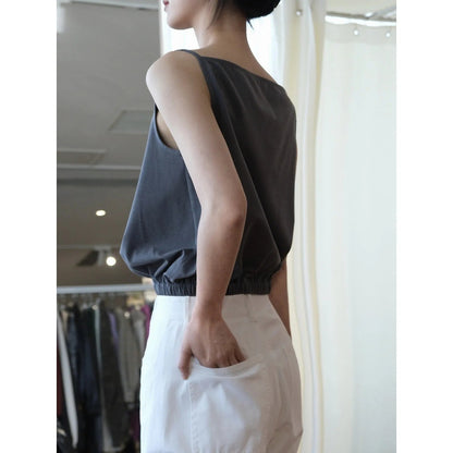 Summer One Line Neck Suspended Tank Cool and Comfortable Top