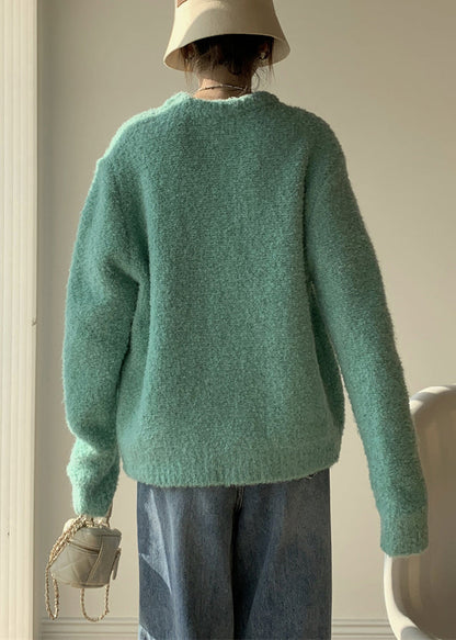 Lake Blue Cozy Thick Knit Sweater O-neck Winter