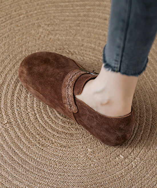New Light Camel Suede Platform Haken Shoes