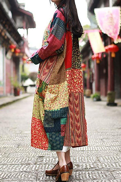 Limited Stock- Retro Color Contrast Coat