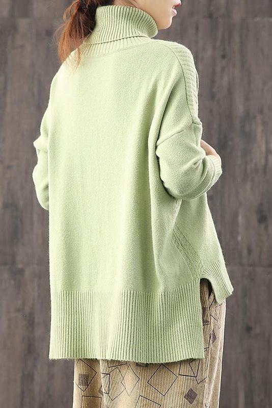 Lotstrends Loose Turtleneck Pullover Literary Sweater