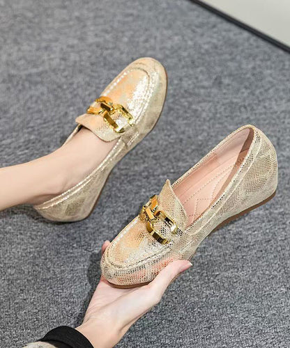 Art Splicing Wedge Loafers for Black Faux Leather