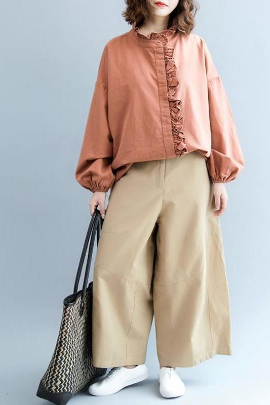 Cotton Shirt Fall Tops
