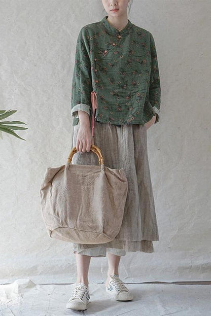 Limited Stock- 100% Cotton Retro Lace-up Sweatshirt