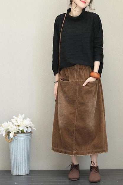 Half High Neck Fleece Loose Tops for Autumn