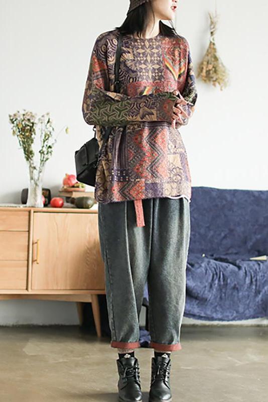 Colored Printed Soft Comfortable Warm Sweater