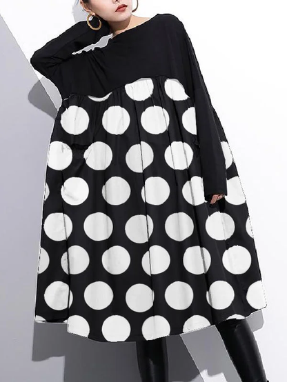 Purple Shift Dress Cotton Clothing Dress