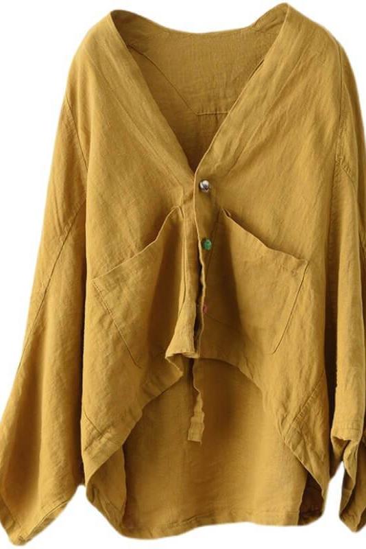 Loose Pure Color Cardigan Coat