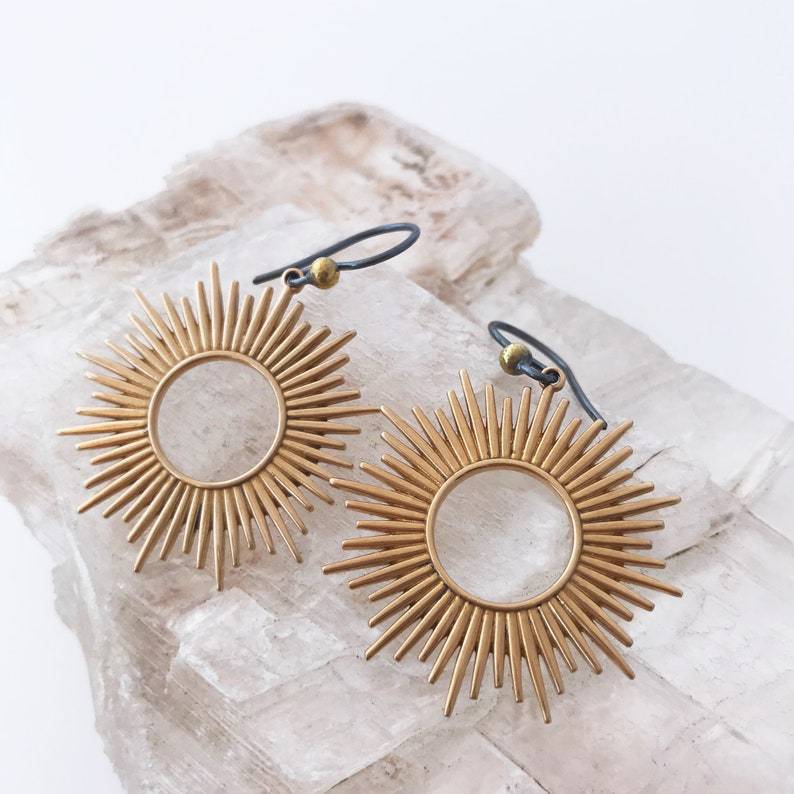 Solar Silver Earrings