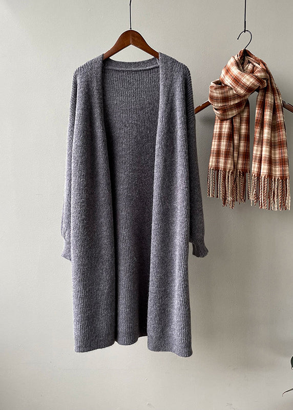 Versatile Camel Cozy Long Knit Cardigans Fall