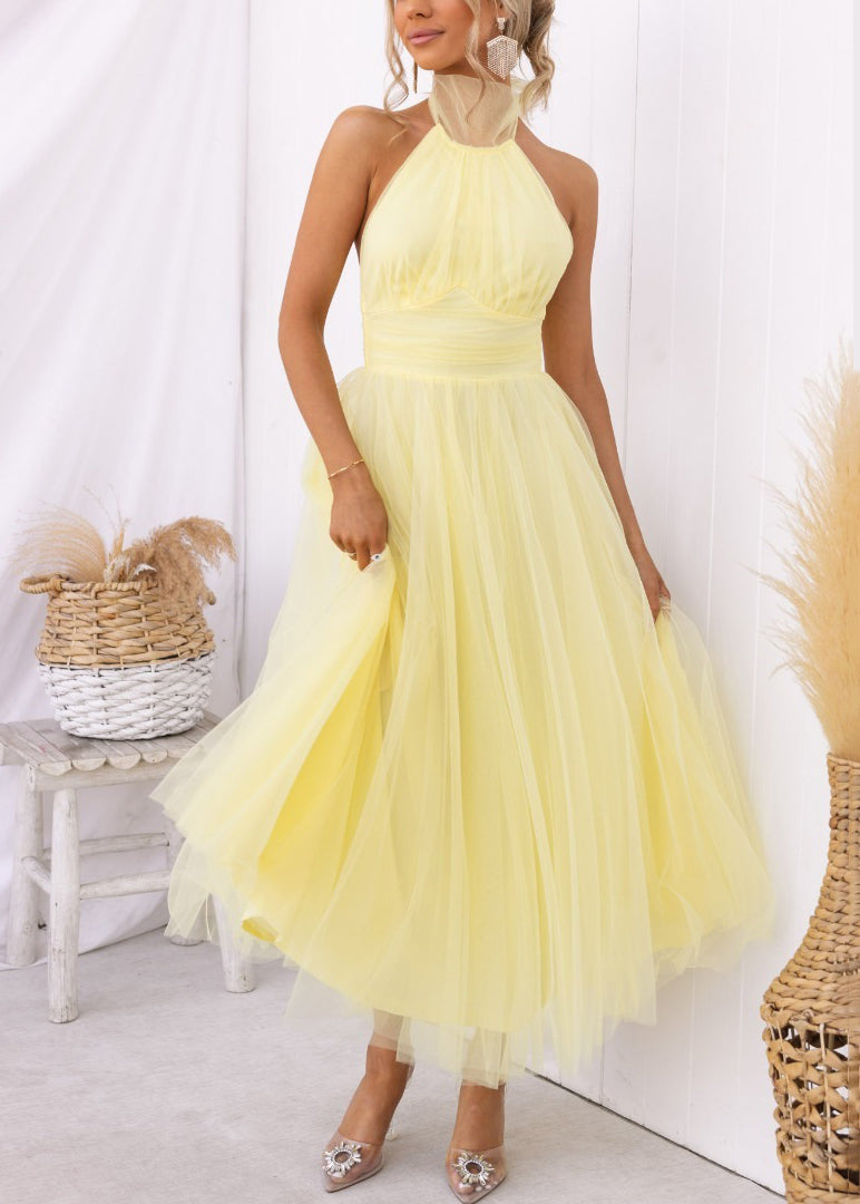 Pink Lace Up Zippered Tulle Dresses Sleeveless