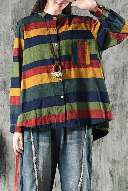 Limited Stock- Striped Long Sleeve 100%cotton Shirt