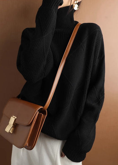Yellow Cozy Woolen Sweater Turtleneck Spring