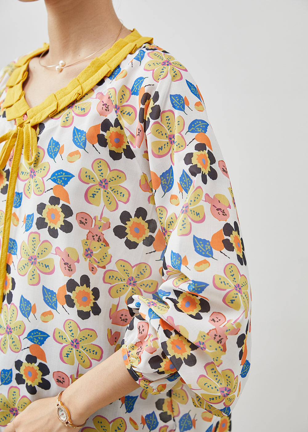 Stylish Yellow Oversized Cotton Shirt Tops Summer