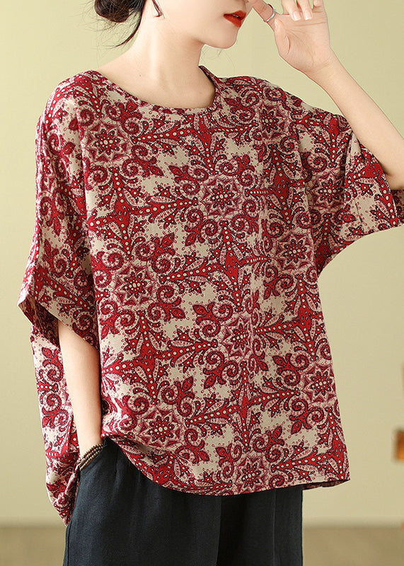 Black Print T Shirt Summer