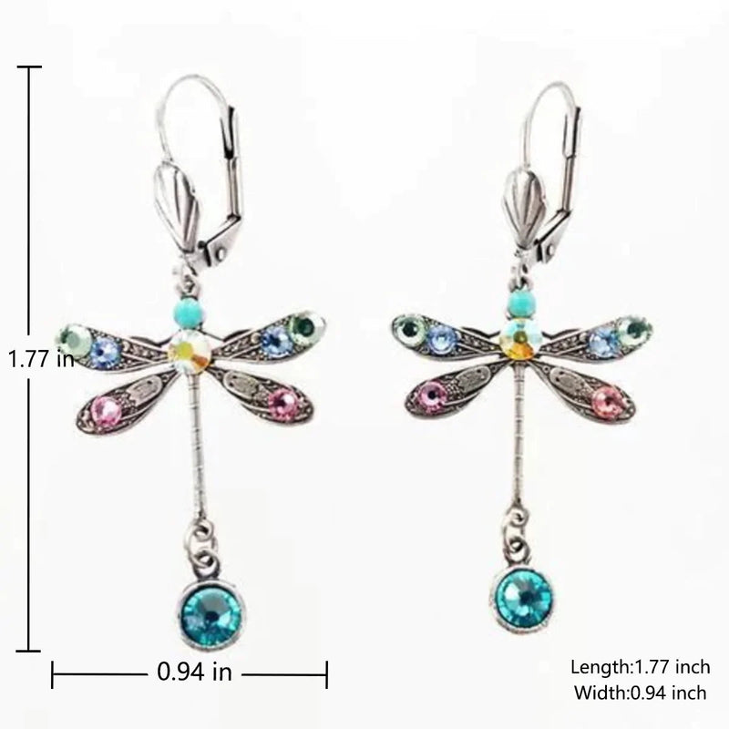 Carved Dragonfly Earrings