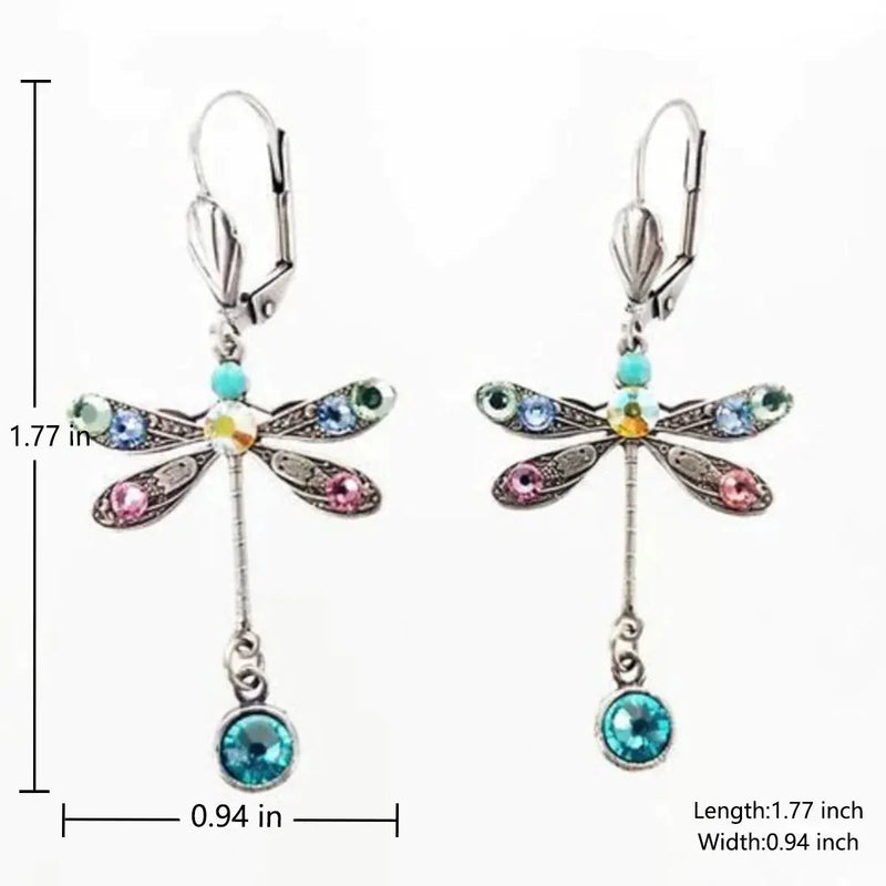 Modern Dragonfly Carved Earrings